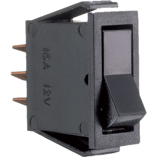 Kontakt firkantet omskifter sort 10amp