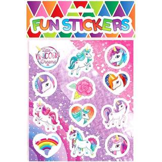 Klistermærker - Stickers - Unicorn - 12 stk