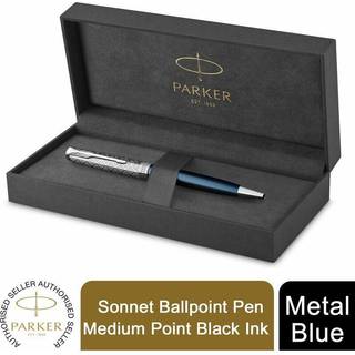 Sonnet Metal & Blue CT Ballpen M blue, Parker 2119649