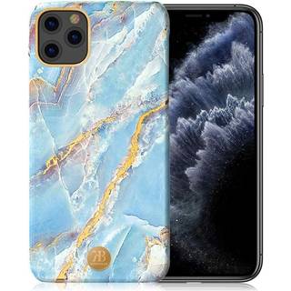 Kingxbar iPhone 11 Pro marmor etui - Blå