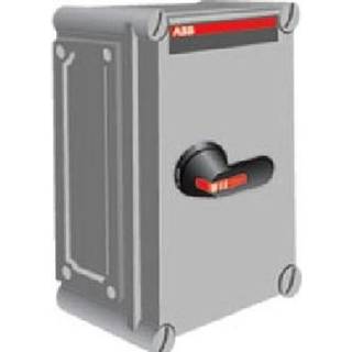 ABB Sikkerhedsafb.315a 6pol plast sort greb