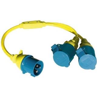 Landstrømsadapter Ratio Electric Marin Adapter, 250 V, fra CEE (han) til 2 x CEE (hun)