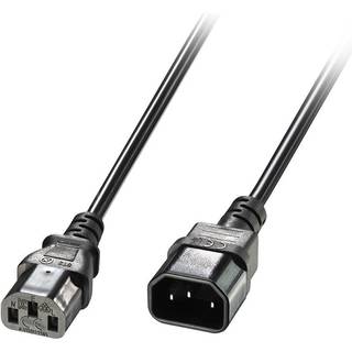 LINDY IEC  Extension  Cable  IEC  C14  to  IEC  C13,  0.5m  Black