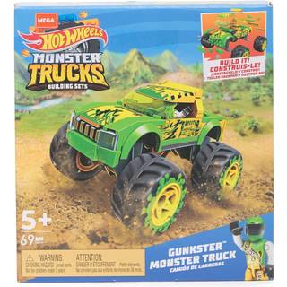 Mega Hot Wheels Gunkster Monster Truck Building Set Toy Car With Micro Figure Driver 69 stykker Gavesæt til drenge og piger i alderen 5 og opefte