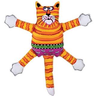 Fat Cat Multicolored Assortered Styles Nylon Squeak Dog Leget?j Lille
