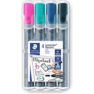 5 x Staedtler Lumocolor Flipchart marker 2mm 4 farver