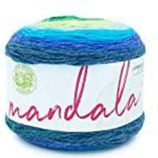 Lion Brand Mandala 525-233G Kraken Indhold: 100% akryl Vægt/længde: 150 g = ca. 540 meter Anbefalede pinde: 3.75 mm Strikkefasthed: 10 x 10 cm = 22 m x 30 p Vask: Maskinvask 40°C.