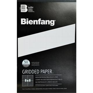 Bienfang Designer Grid Paper Pad 8x8 Tv?rsnit 11 x 17 tommer 50 ark