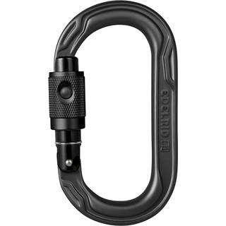 Edelrid - Oval Power 2500 Permalock - Låsekarabin grå