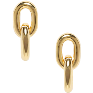 Link Drop Earrings - 14k Gold One
