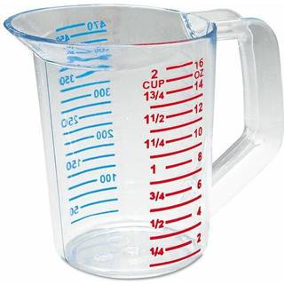 Rumbermaid kommercielle produkter Bouncer Clear Measuring Cup 2-Cup/1,5-liter Klar stærk fødevarekvalitet til brug med -40-grader F til 212-grade
