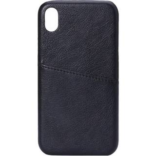 iPhone XR Onsala Kunstlæder Cover m. Lomme til Kort - Sort