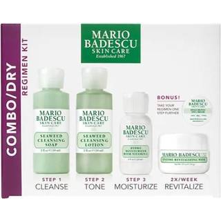 Mario Badescu Combo/Dry Regime 5 Piece Kit Skincare Present Set Inkluderar tangrengöring Svål Tång Rengöring Lotion Hydro Moisturizer Enzyme Revi