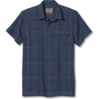 Royal Robbins Hempline Spaced S/S Skjorte Herrer størrelse XL farve blå