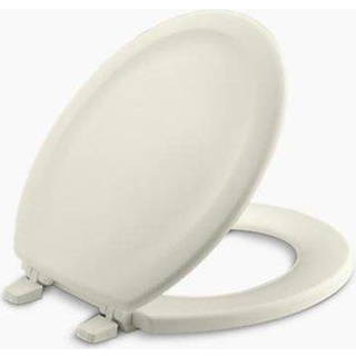 KOHLER 4648-47 Stonewood rundt toilets?de Tr?s?de til standard runde toiletter L?g med farvematchede plastikh?ngsler Mandel