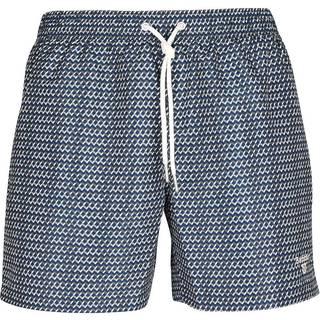 Barbour Herren Badeshorts blau Mikrofaser Gemustert