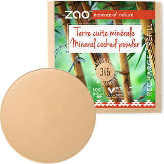 Zao Ansigt Mineral powder Refill Cooked Powder Natural 346 Mattifying 15 g (6.800,00 kr / 1 kg) - 15 g