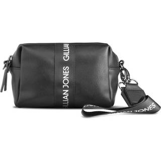 Gillian Jones Natascha makeup purse in black PU leather