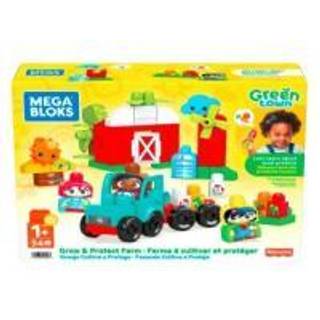 Fisher Price Mega Bloks Green Town bondegård med traktor og tre figurer