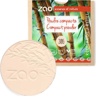 Zao Ansigt Mineral powder Refill Compact Powder 306 Porcelain 9 g () - 9 g