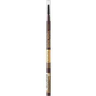 Eveline Cosmetics Micro Precise Vandfast øjenbryn blyant Med 2-i-1 børste Skygge 03 Dark Brown 4 g - 4 g