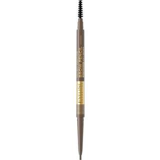 Eveline Cosmetics Micro Precise Vandfast øjenbryn blyant Med 2-i-1 børste Skygge 02 Soft Brown 4 g - 4 g