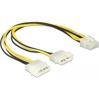DELOCK Power cable 2 x 4 pin Molex male > 8 pin EPS 12V