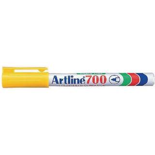 Artline EK700 marker permanent 0,7mm gul