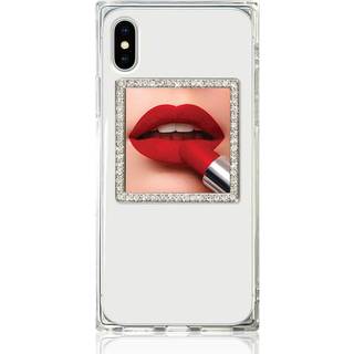 iDecoz Phone Mirror - Crystals - Sølv