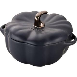 Græskar Cocotte Mat Sort 0,7 liter
