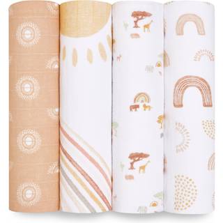 Aden + Anais Large 100% Bomuld Muslin Tæppe 4 Pakkeen