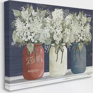 Stupa Industries Americana Floral Buquets Rustic Flowers Country Pride Designad av Cindy Jacobs Wall Art 24 x 30 Canvas For Bedroom