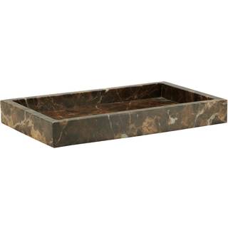 Cozy Living bakke i brun marmor - 30x12 cm