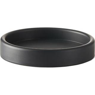 Sej Design rund serveringsbakke. Sort gummi bakke, 3 størrelser. Flaskebakke fra 85,- kr. - størrelse 10 cm