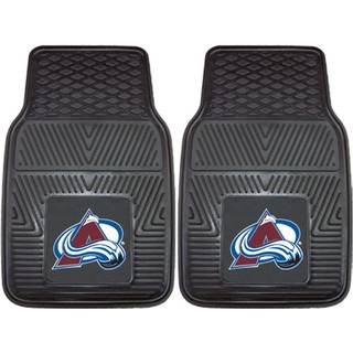 Fanmats 10618 Colorado Avalanche 2-stykke Heavy Duty Vinyl Car Mat Set Front Row Floor Mats All Weather Protection Universal Fit Deep Resevoir De