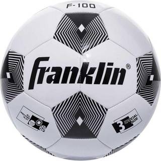 Franklin Sports Soccer Balls - St?rrelse 3 F -100 - Ungdomsfodboldkugle hvid/sort