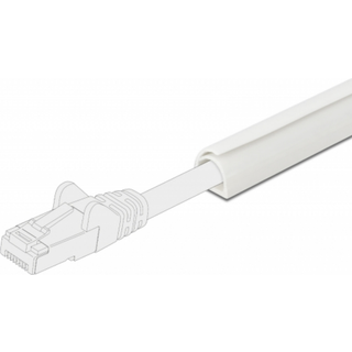 DeLOCK selvklæbende plast kabelkanaler, hvid (1 meter) | 15x11 mm. | PRIS-MATCH