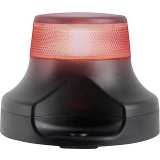 Signallanterne til topmontering Hella Naviled 360, 1.5 W, 12 - 24 V, 360°, sort plast/grilamid, 68 x Ø90 mm, rød, til både &lt;50 meter + lyskilde LED 1.5 W