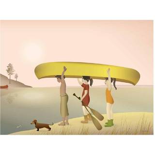 Tilbud: Spar 75% - Canoe - Plakat 30x40 cm fra ViSSEVASSE