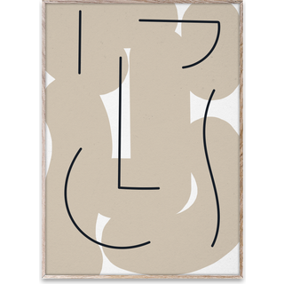 Paper Collective Different Strokes Poster 50x70 Cm - Plakater Papir Beige - 14052