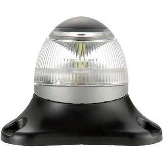 Ankerlanterne til topmontering Osculati Sphera II, 1.2 W, 12 - 24 V, 360°, sort plast, 82 x 65 mm, hvid, til både &lt;20 meter + lyskilde LED 1.2 W