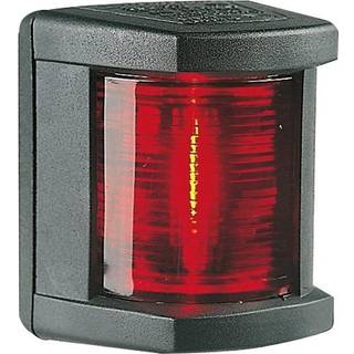Bagbordslanterne til sidemontering Hella 3562, 10 W, 12 V, 112.5°, UV-bestandig sort plast, 75 x 63 x 53 mm, rød, til både &lt; 12 meter + lyskilde Halogen (12 V/10 W)