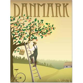 Tilbud: Spar 60% - Danmark Æbletræet - Plakat 30x40 cm fra ViSSEVASSE