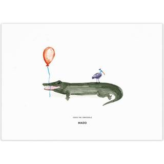 Paper Collective Coco the Crocodile plakat 30x40 cm