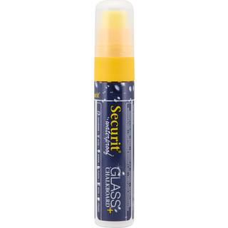 Securit kridt marker vandfast 7-15mm blokspids gul