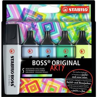 STABILO Boss Original Arty Highlighter - 5 pack - Cool Colors