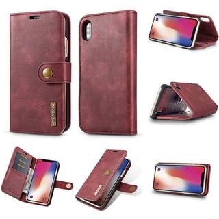 DG-Ming Wallet 2i1 til Apple iPhone XS Max (6,5 ")  - rød