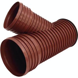 Pipelife PP-grenrør 45gr. 200x110mm. Pragma med afgrening til glat rør. NPM. EN13476-3