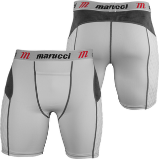 Marucci Men's Elite Padded Slider Shorts med Cup White Youth XX-Large