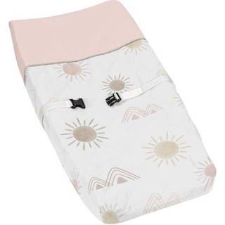 S?d jojo designs Boho Desert Sun Girl Baby Nursery Changing Pad Cover - Blush Pink Mauve Gold Taupe Bohemian Watercolor Mountains Southwest Natur
